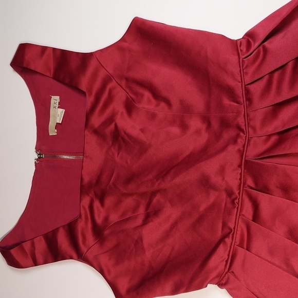 Forever 21 XXI Red Dress Sleeveless Lined Size M - Picture 2 of 13
